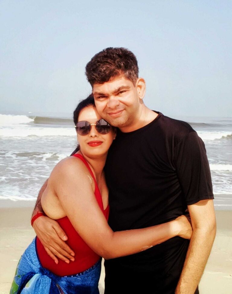 Gauri Kasebekar with her husband