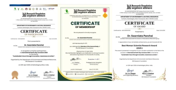 Dr. Swarnlata Panchal Earns Global Research Honor